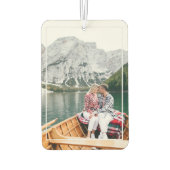 モダンカスタム2枚の写真シンプル枠 カーエアーフレッシュナー (裏面)