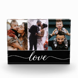 モダンカスタム 3 Photos Love Script フォトブロック