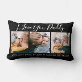 モダンカスタム I Love You Daddy | 3枚の写真 ランバークッション (正面)