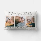 モダンカスタム I Love You Daddy | 3枚の写真 ランバークッション (正面)