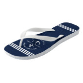 モダンカスタムBoat Name Welcome Aboard 航海の ビーチサンダル (アングル)