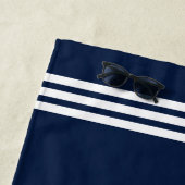 モダンカスタムBoat Name Welcome Aboard 航海の ビーチタオル (インサイチュ)