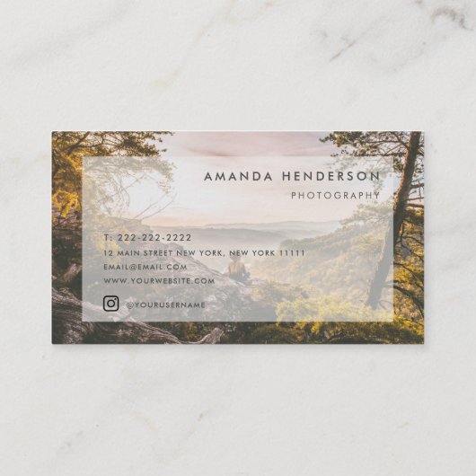 モダンカスタムBusiness Card 名刺 (裏面)