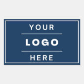 モダンカスタムBusiness Logo Company Branded 長方形シール (正面)