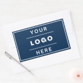 モダンカスタムBusiness Logo Company Branded 長方形シール (封筒)