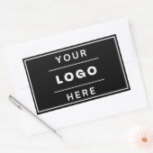モダンカスタムBusiness Logo Company Branded 長方形シール (封筒)