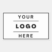 モダンカスタムBusiness Logo Company Branded 長方形シール (正面)