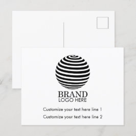 モダンカスタムBusiness Logo Company Promotion シーズンポストカード