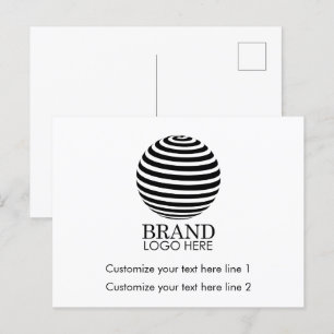 モダンカスタムBusiness Logo Company Promotion シーズンポストカード