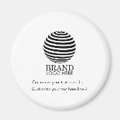 モダンカスタムBusiness Logo Company Promotion マグネット (正面)