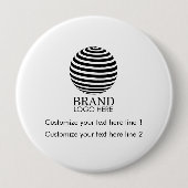 モダンカスタムBusiness Logo Company Promotion 缶バッジ (正面)