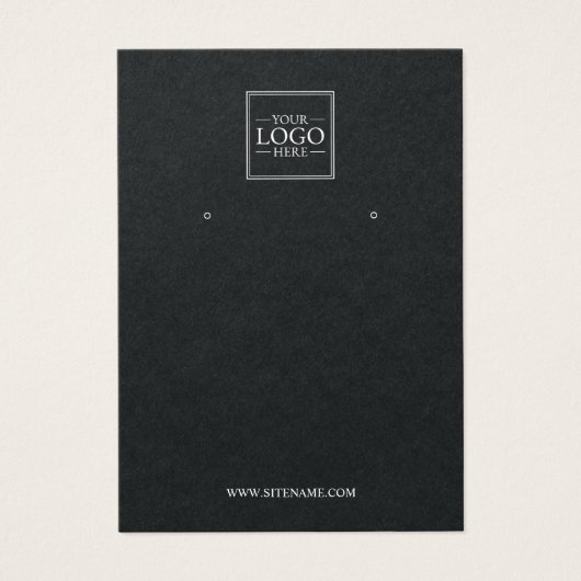 モダンカスタムBusiness Logo Earring Display Card (正面)