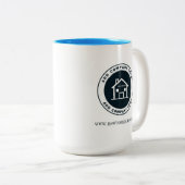 モダンカスタムBusiness Logo Giveaway ツートーンマグカップ (正面右)