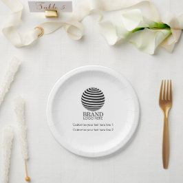 モダンカスタムBusiness Logo Promotion Gift ペーパープレート