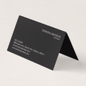 モダンカスタムCaterer写真折り 名刺 (裏面)