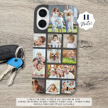 モダンカスタムColor 11 Photo Collage iPhone 16ケース<br><div class="desc">編集可能なダークグレーの背景に対して様々な形状とサイズの11写真用のこの簡単使用テンプレートを使用して独自のフォトコラージュの携帯電話ケースを作成する。変更：背景色を変更したり、スタイル設定されたグラフィックスの背景を選択したり、編集(EDIT)で文字フォントのスタイル、サイズ、色、配置を変更したりできます。アシスタンス：救済デザインの変更やカスタマイズ、色の変更、サイズ変更、別の製品へのデザインの転送もし、またはアイテムの調整を希望する場合は、Zazzleチャットメッセージタブまたは電子メールmakeitaboutyoustore@gmail.comを介してデザイナーのBEFORE ORDERING。</div>
