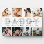 モダンカスタムDADDY Father's Dayフォトコラージュ フォトプラーク (正面)