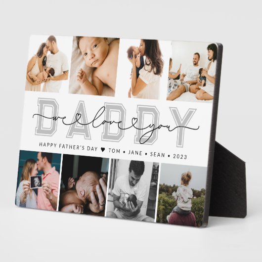 モダンカスタムDADDY Father's Dayフォトコラージュ フォトプラーク (側面)