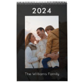 モダンカスタムFamily Photo Calendarの色 カレンダー (カバー)
