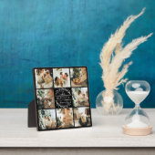 モダンカスタムFamily Photo Collage | モノグラムギフト フォトプラーク (インサイチュ)