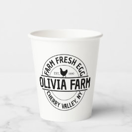 モダンカスタムFarm Fresh Owner Name 紙コップ