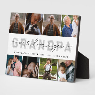 モダンカスタムGRANDPA父の日フォトコラージュ フォトプラーク