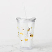 モダンカスタムHoney Bee Name アクリルタンブラー (左)