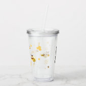 モダンカスタムHoney Bee Name アクリルタンブラー (裏面)