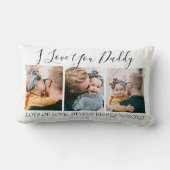 モダンカスタムI Love You Daddy |写真3 ランバークッション (裏面)