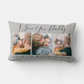 モダンカスタムI Love You Daddy |写真3 ランバークッション (裏面)