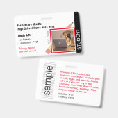 モダンカスタムID学校 バッジ (表裏)