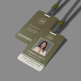 モダンカスタムLuxury Olive Green with logo Badge バッジ