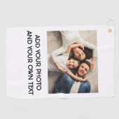 モダンカスタムPhotoまたはLogo Teamロゴゴルフ ゴルフタオル (横)