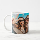 モダンカスタムPhoto Bestieは友だち最高のを指す コーヒーマグカップ (左)