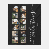 モダンカスタムPhoto Collage Colots Valentines Day フリースブランケット (正面)