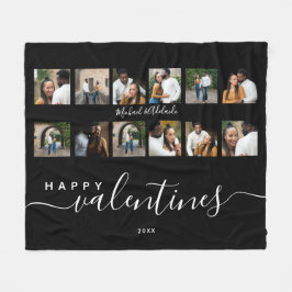 モダンカスタムPhoto Collage Colots Valentines Day フリースブランケット