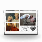 モダンカスタムPhoto Collage Faters Day Grandpa フォトブロック (正面)