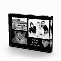 モダンカスタムPhoto Collage Love You Daddy Black