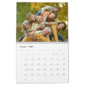 モダンカスタムPhoto Create Your Own Family カレンダー (1月 2027)
