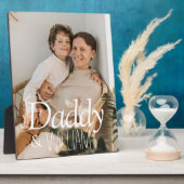モダンカスタムPhoto Daddy &ベビー名記念 フォトプラーク (側面)