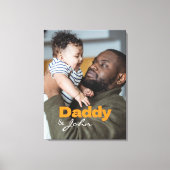 モダンカスタムPhoto Daddy & Son Name Keepsake キャンバスプリント (正面)