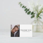 モダンカスタムPhoto Grid結婚のサンキューカード エンクロージャーカード (スタンド正面)