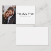 モダンカスタムPhoto Grid結婚のサンキューカード エンクロージャーカード (正面/裏面)