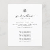 モダンカスタムPhoto Logo Promotional White チラシ (裏面)