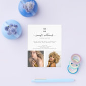 モダンカスタムPhoto Logo Promotional White チラシ (シングル)