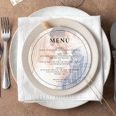 モダンカスタムPhoto Minimalist Roundのメ結婚ニュー シーズンカード