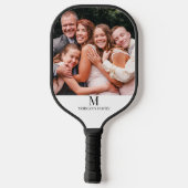 モダンカスタムPhoto Monogram Name Pickleball Paddl ピックルボールラケット (裏面)