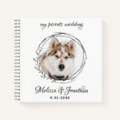 モダンカスタムPhoto Pet結婚's Guest Book ノートブック (正面)