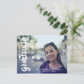 モダンカスタムPhoto Script卒業発表 ポストカード (スタンド正面)