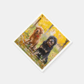 モダンカスタムPhoto Thank You Dog Pet 結婚's スタンダードカクテルナプキン (角)
